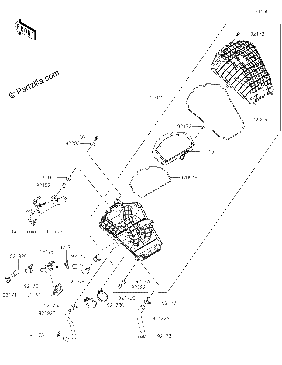 Diagrama de AIR CLEANER