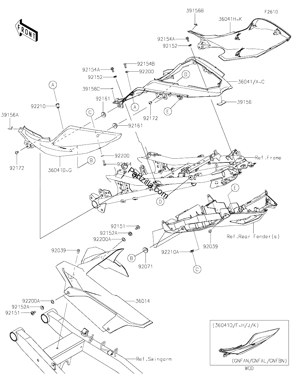 Diagrama de SIDE COVERS CHAIN COVER