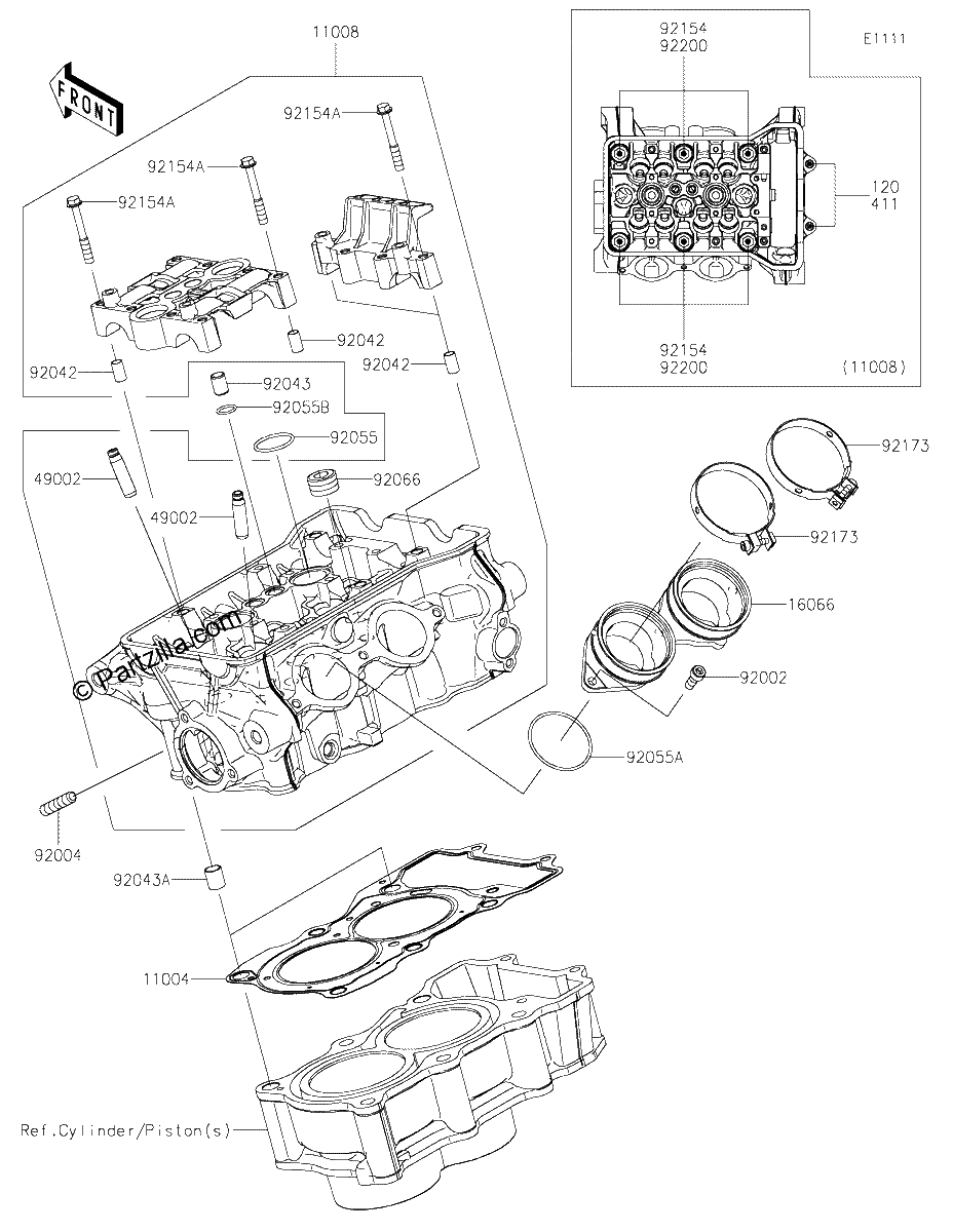 Diagrama de CYLINDER HEAD