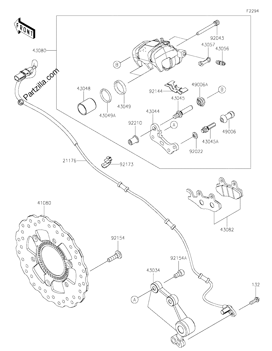 Diagrama de REAR BRAKE