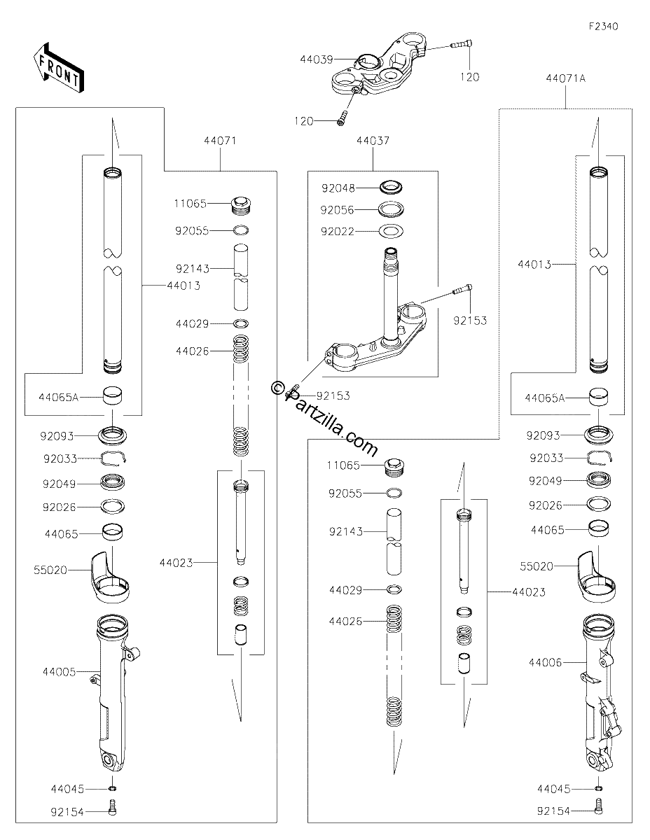 Diagrama de FRONT FORK