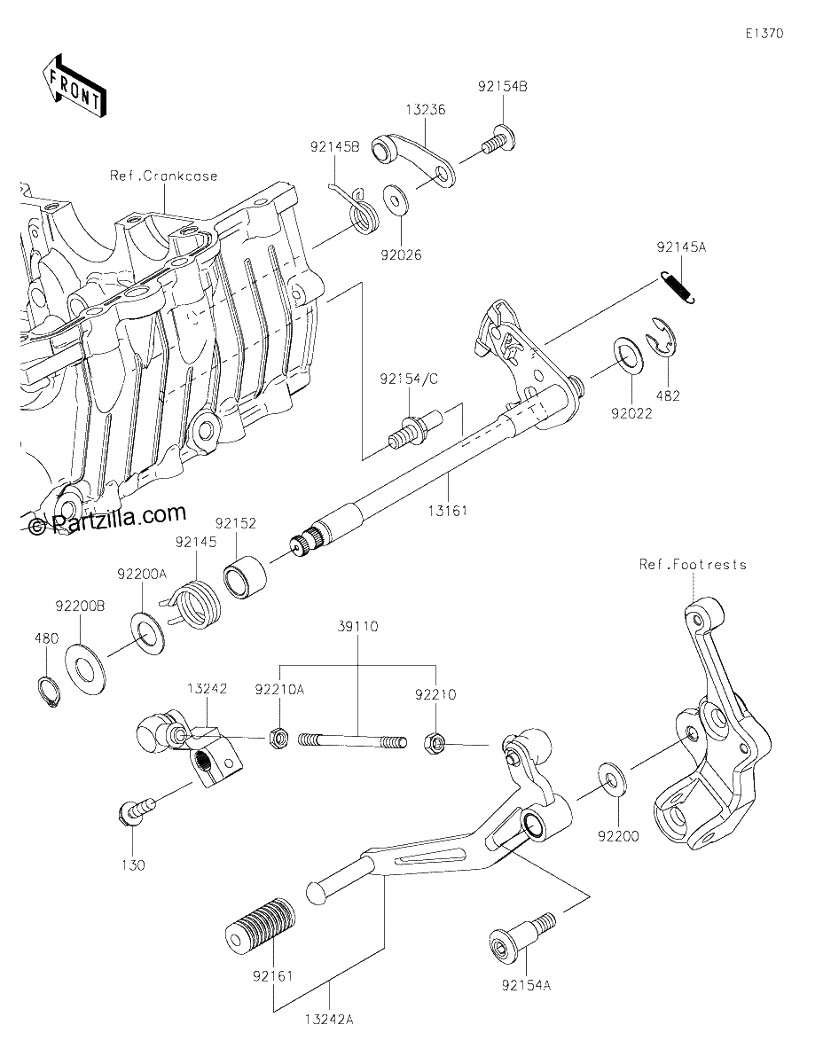 Diagrama de GEAR CHANGE MECHANISM