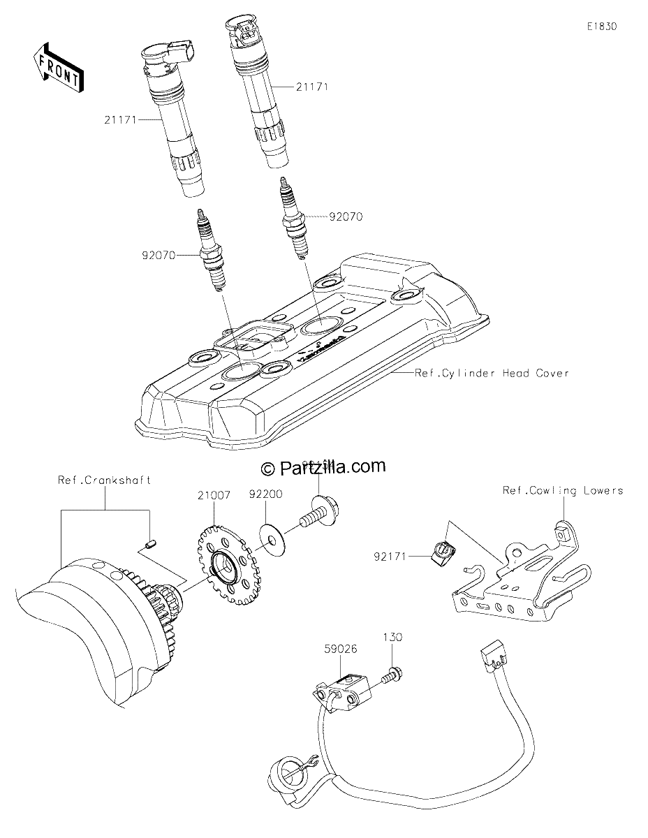 Diagrama de IGNITION SYSTEM