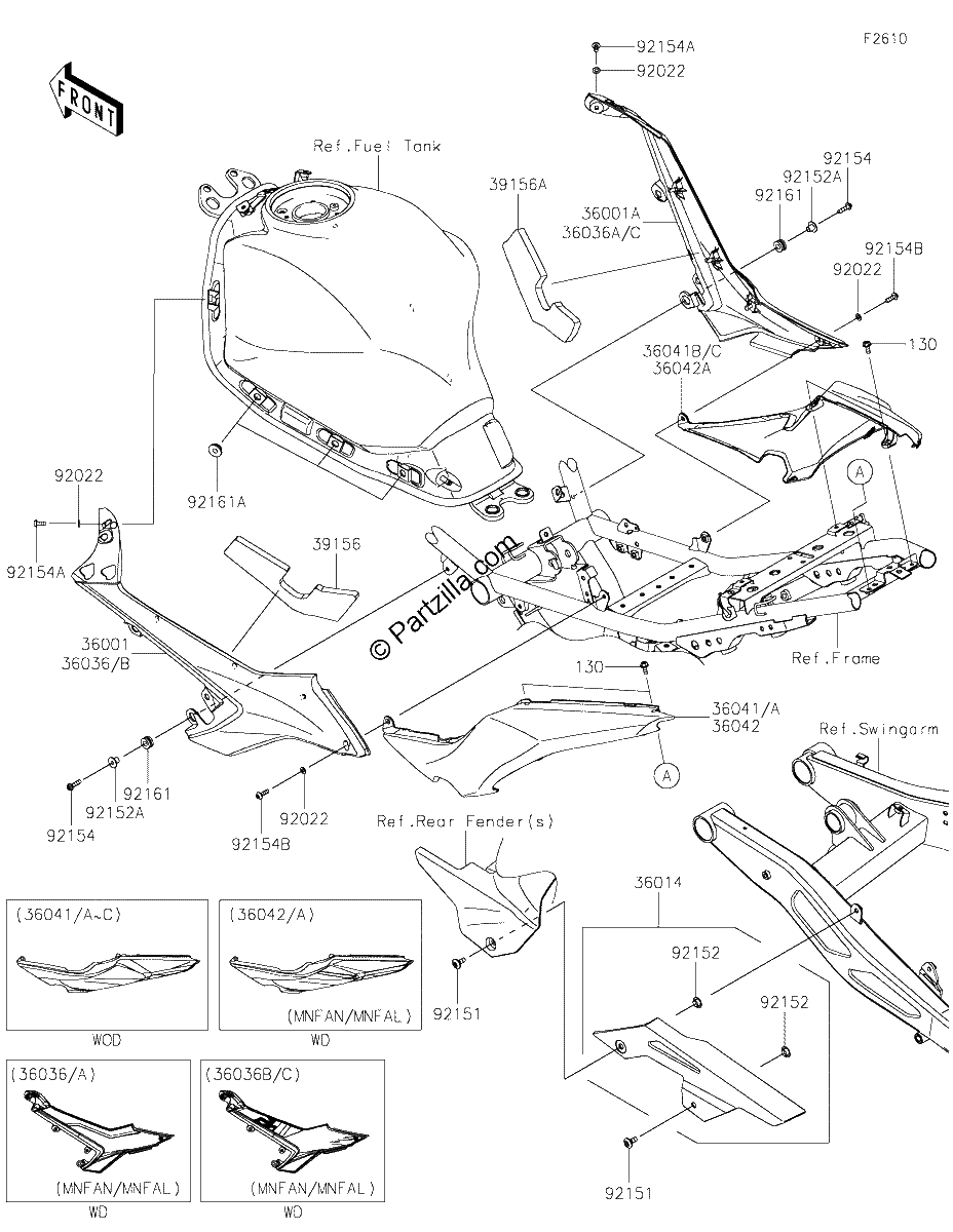 Diagrama de SIDE COVERS CHAIN COVER