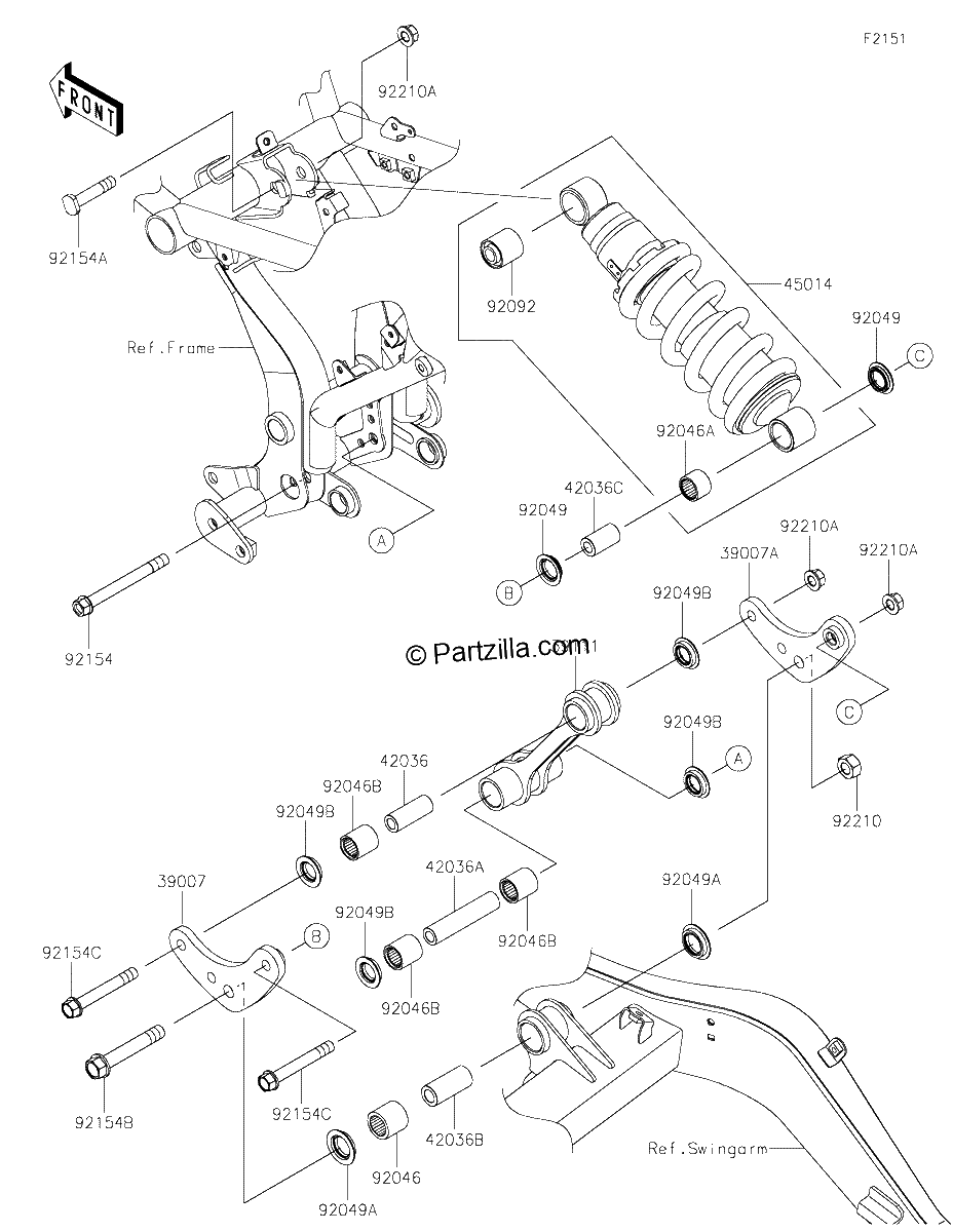 Diagrama de SUSPENSION SHOCK ABSORBER