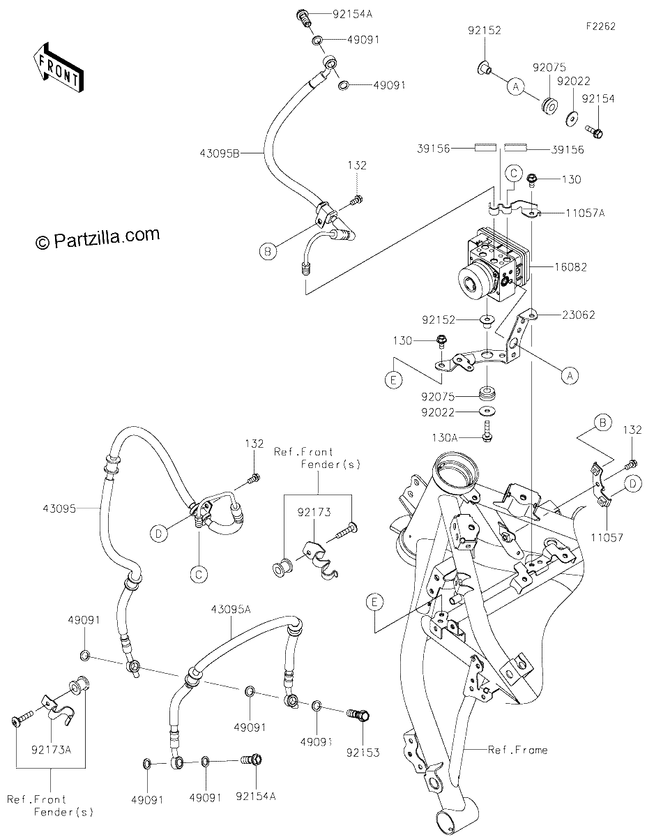 Diagrama de BRAKE PIPING