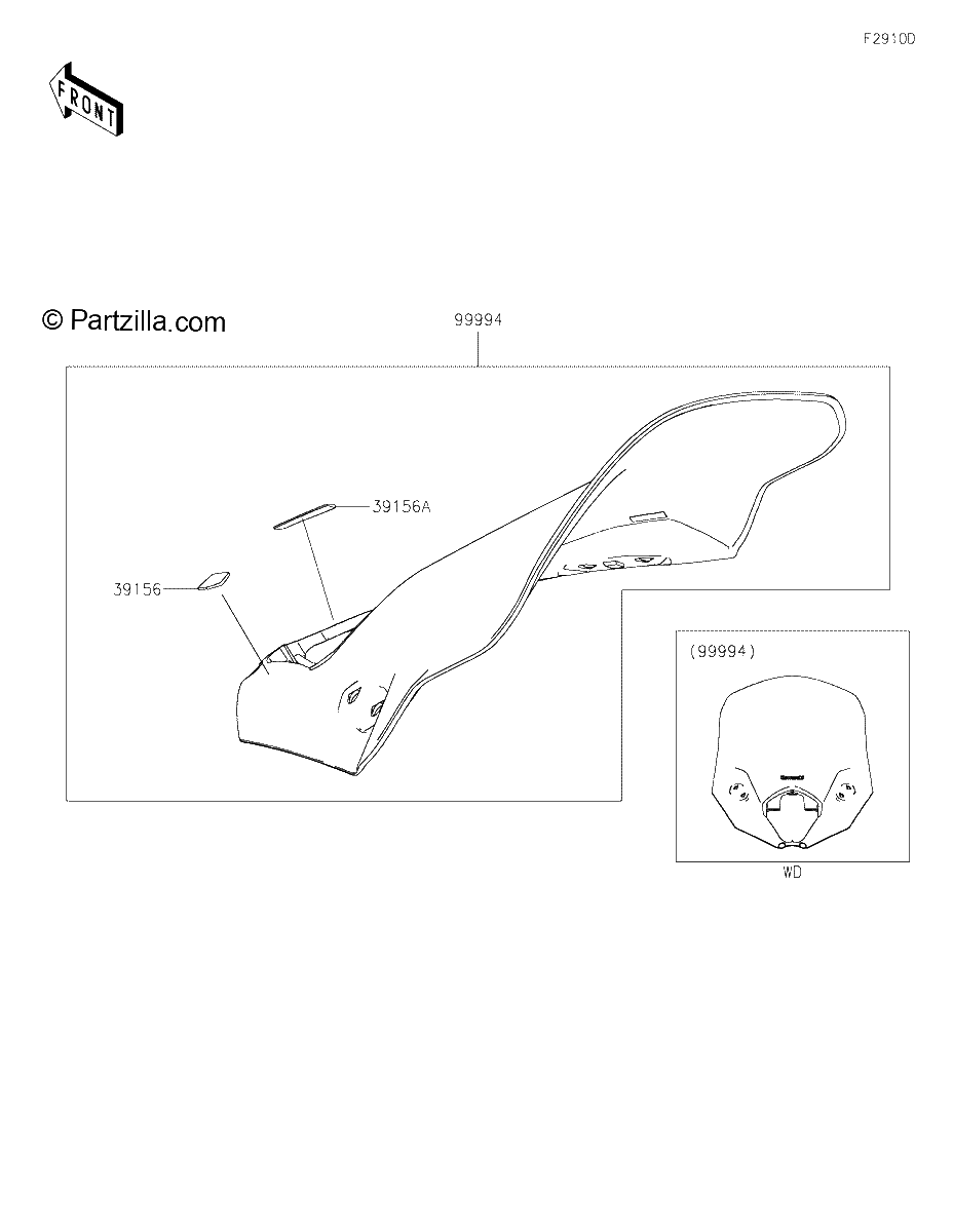 Diagrama de ACCESSORY WINDSHIELD
