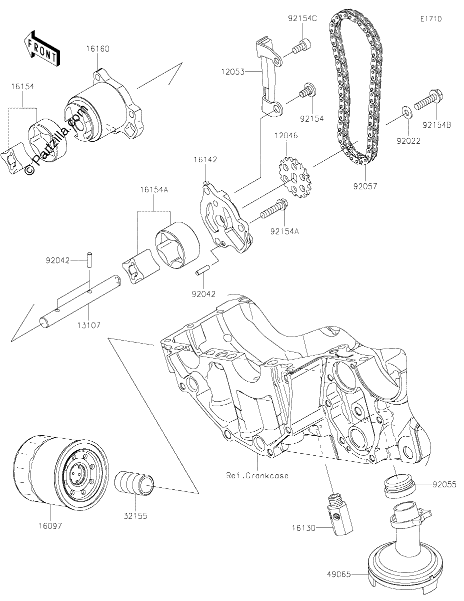 Diagrama de OIL PUMP OIL FILTER