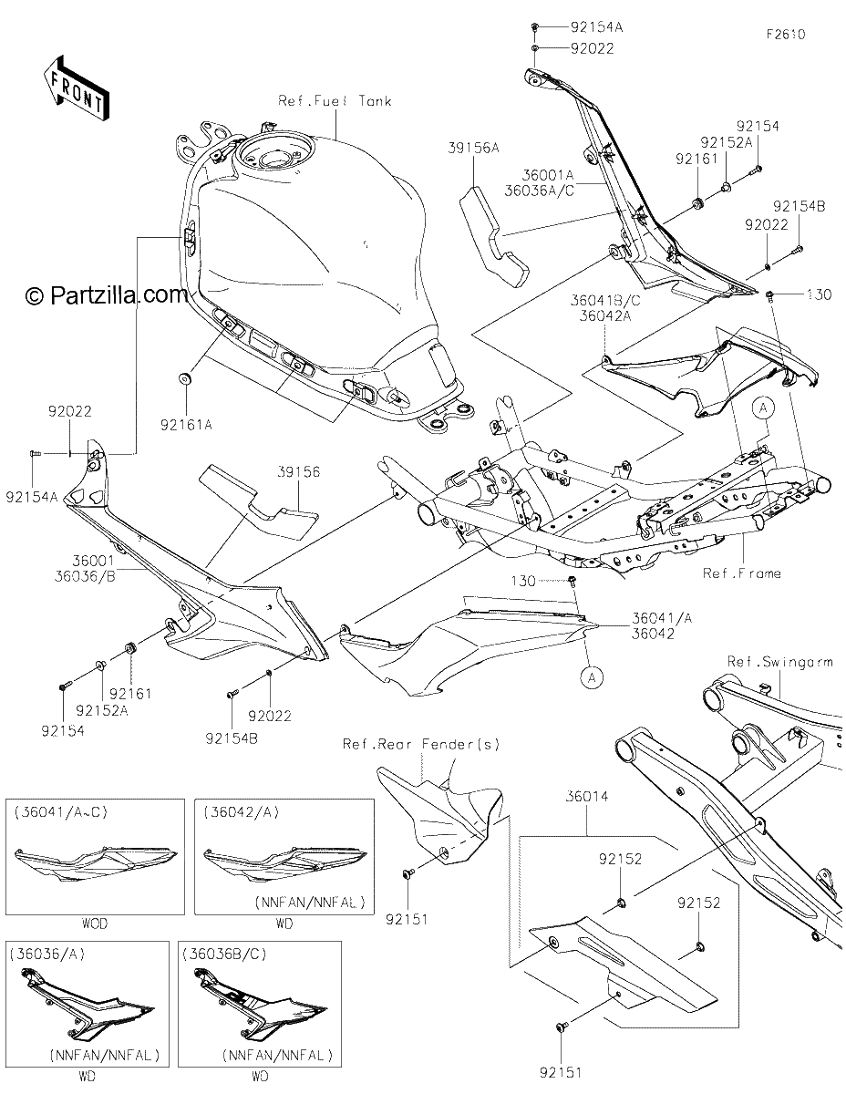 Diagrama de SIDE COVERS CHAIN COVER