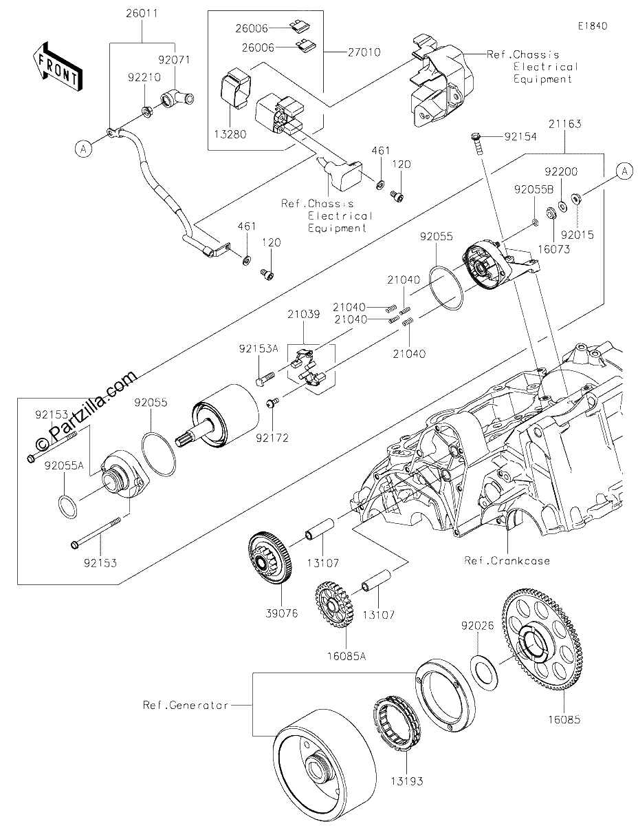 Diagrama de STARTER MOTOR