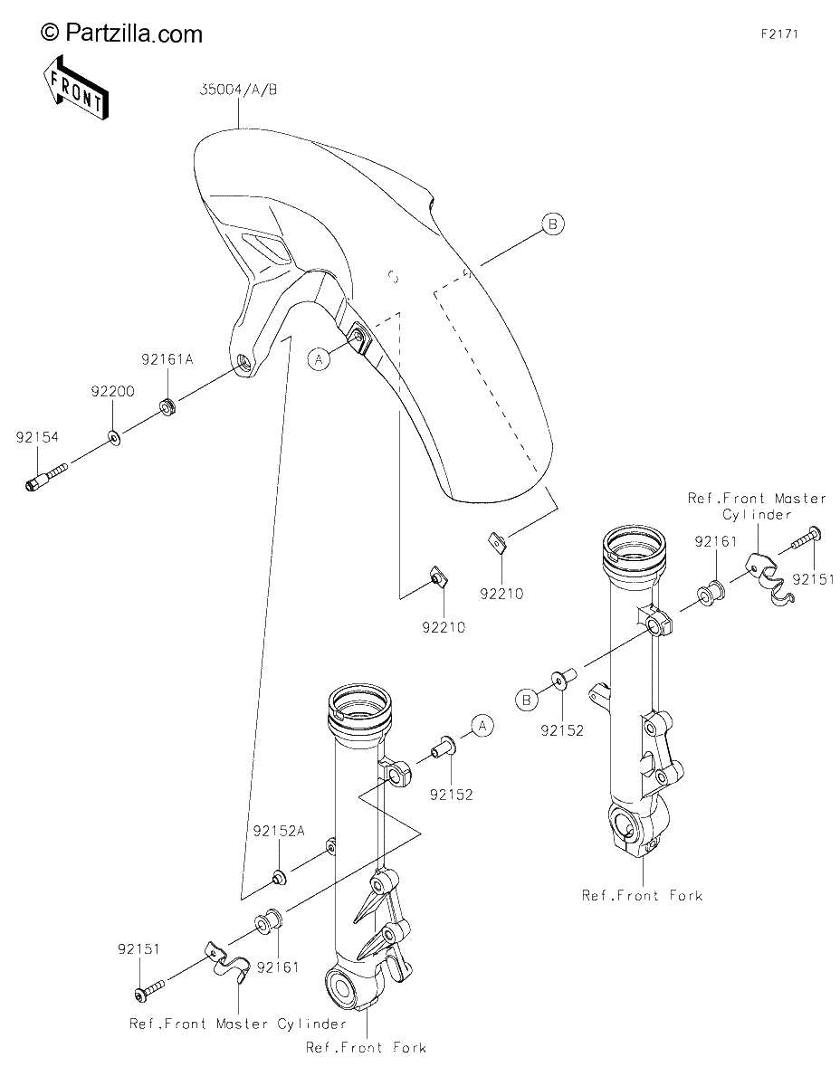 Diagrama de FRONT FENDER S