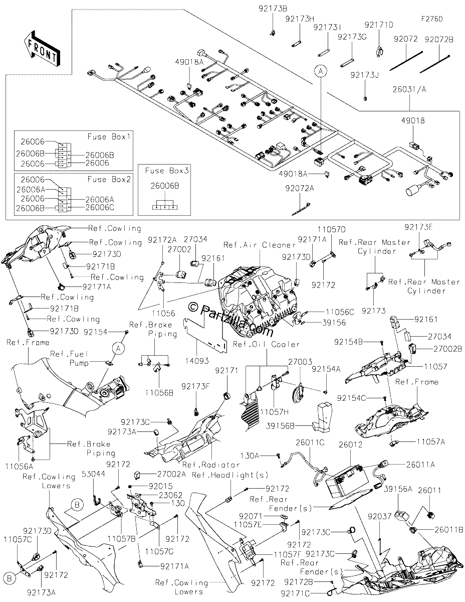 Diagrama de CHASSIS ELECTRICAL EQUIPMENT