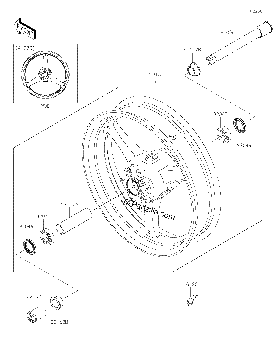 Diagrama de FRONT WHEEL