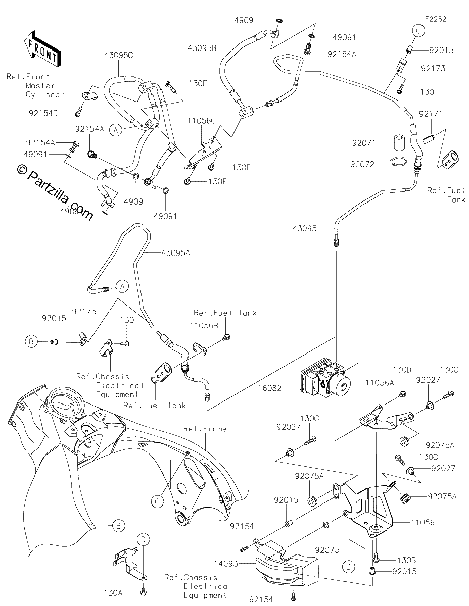 Diagrama de BRAKE PIPING