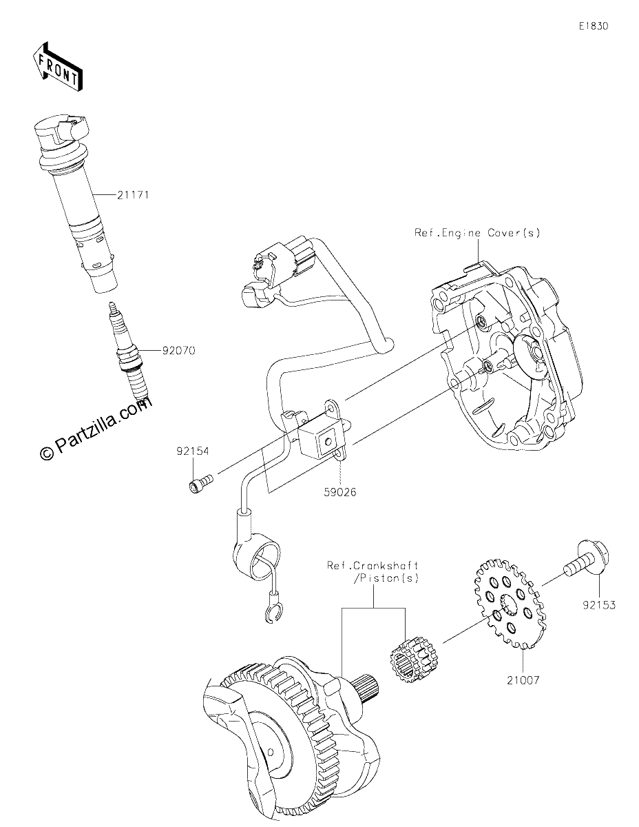 Diagrama de IGNITION SYSTEM