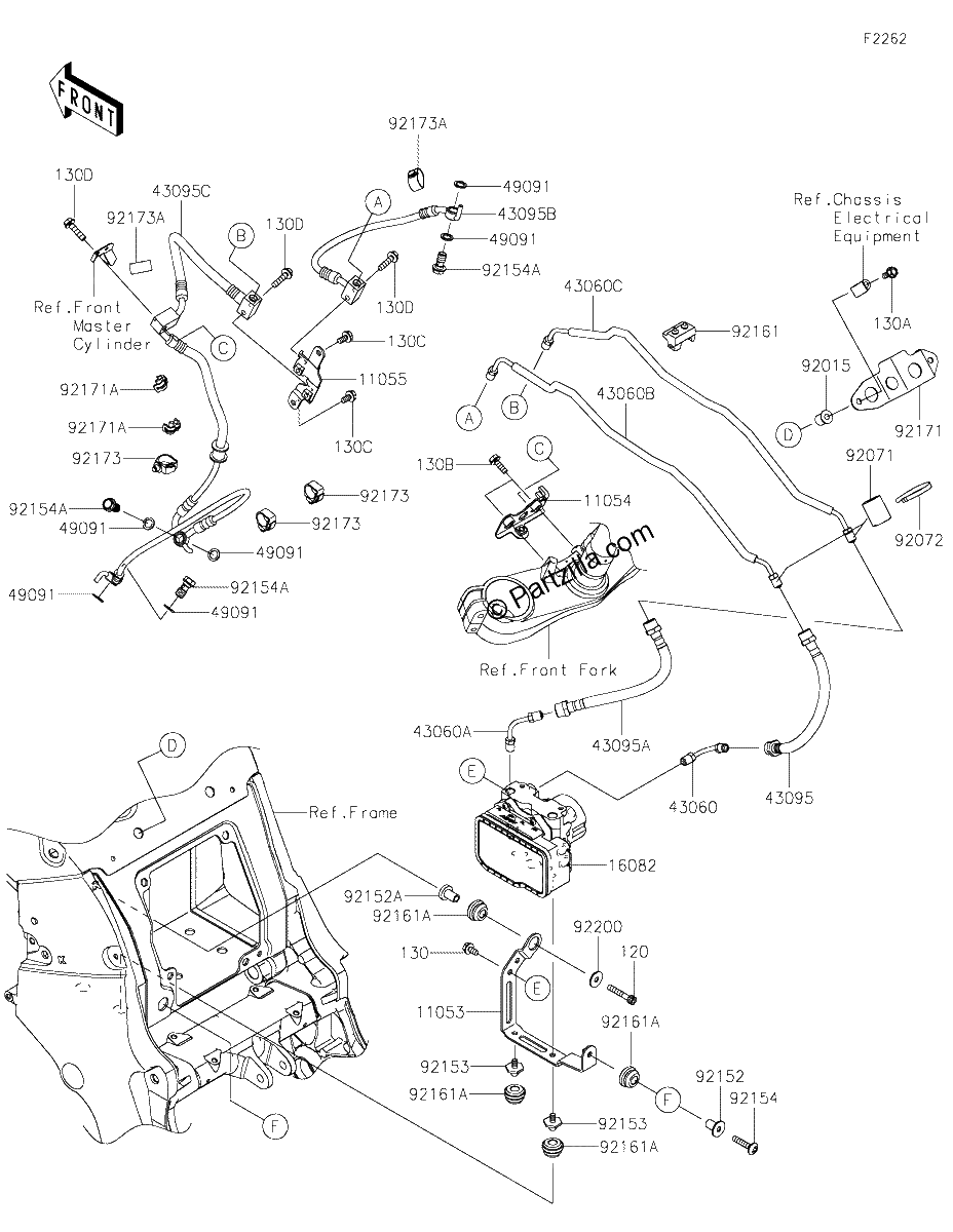 Diagrama de BRAKE PIPING