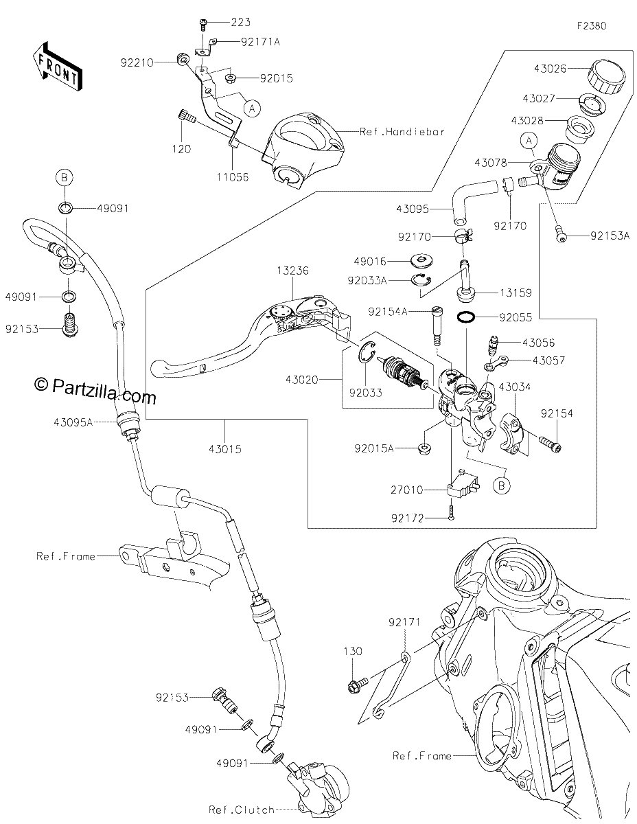 Diagrama de CLUTCH MASTER CYLINDER