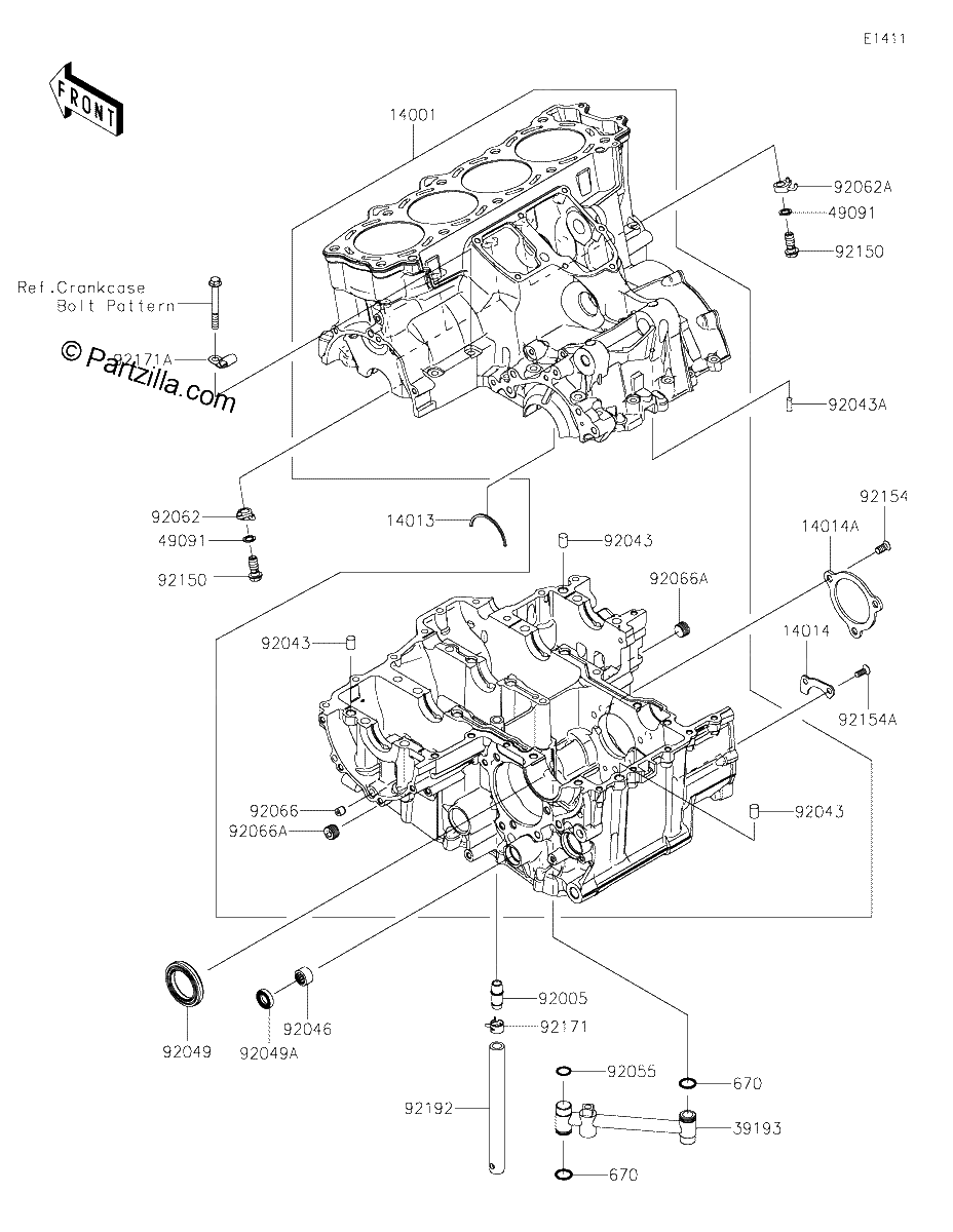 Diagrama de CRANKCASE