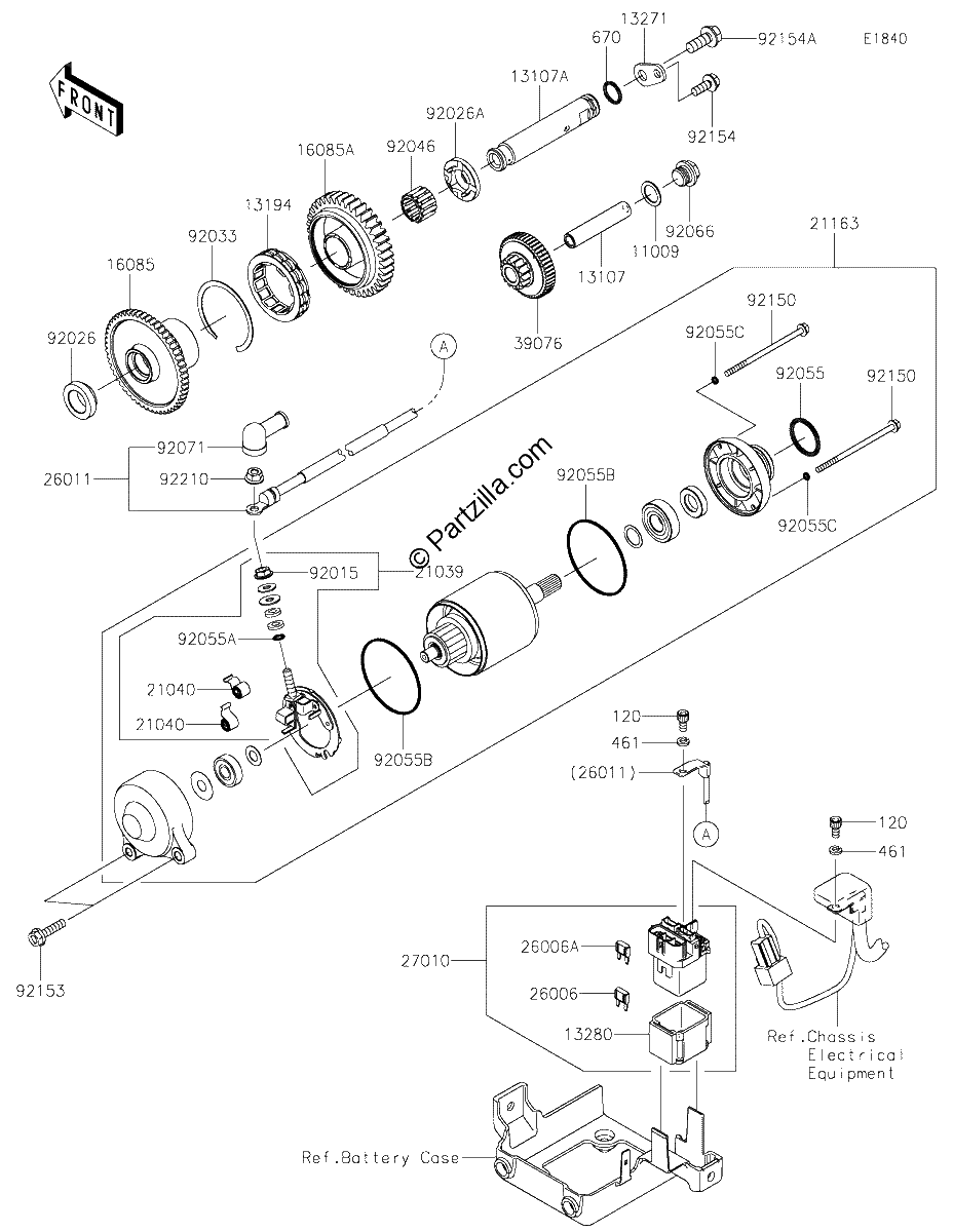 Diagrama de STARTER MOTOR