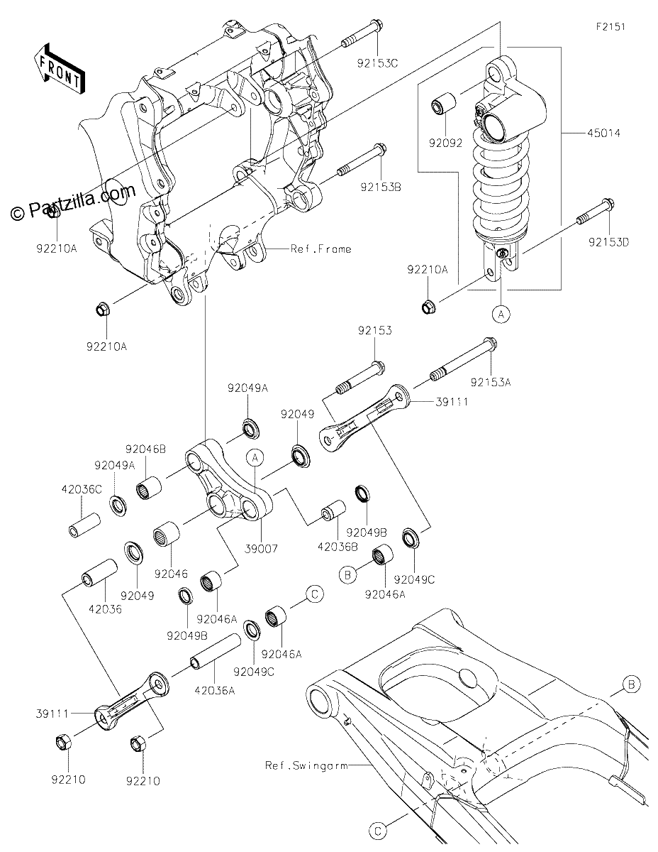 Diagrama de SUSPENSION SHOCK ABSORBER