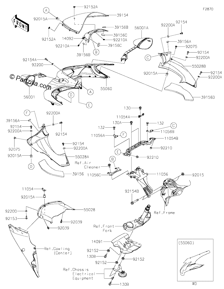 Diagrama de COWLING UPPER