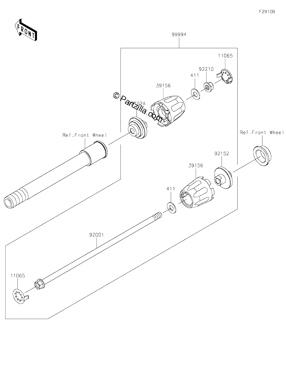 Diagrama de ACCESSORY AXLE SLIDER