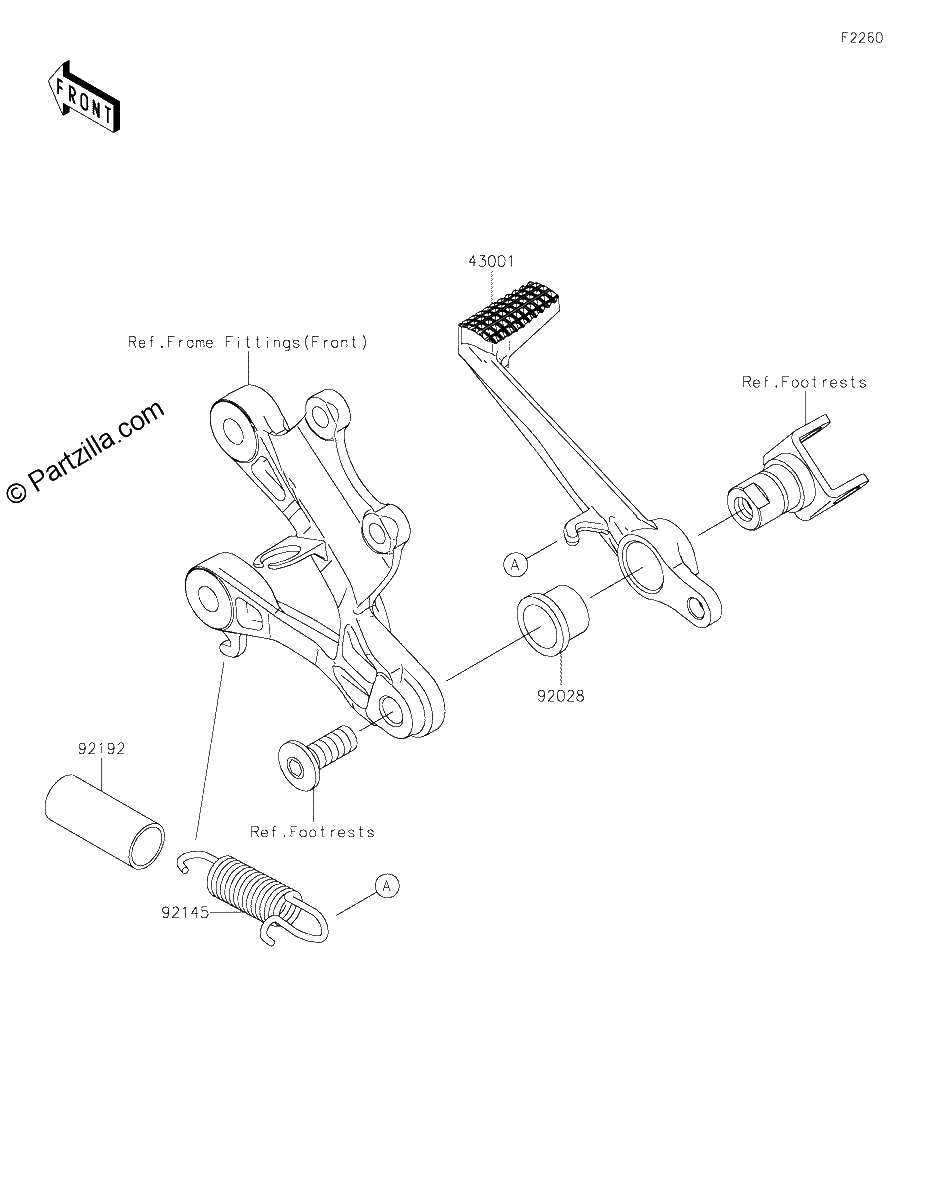 Diagrama de BRAKE PEDAL TORQUE LINK