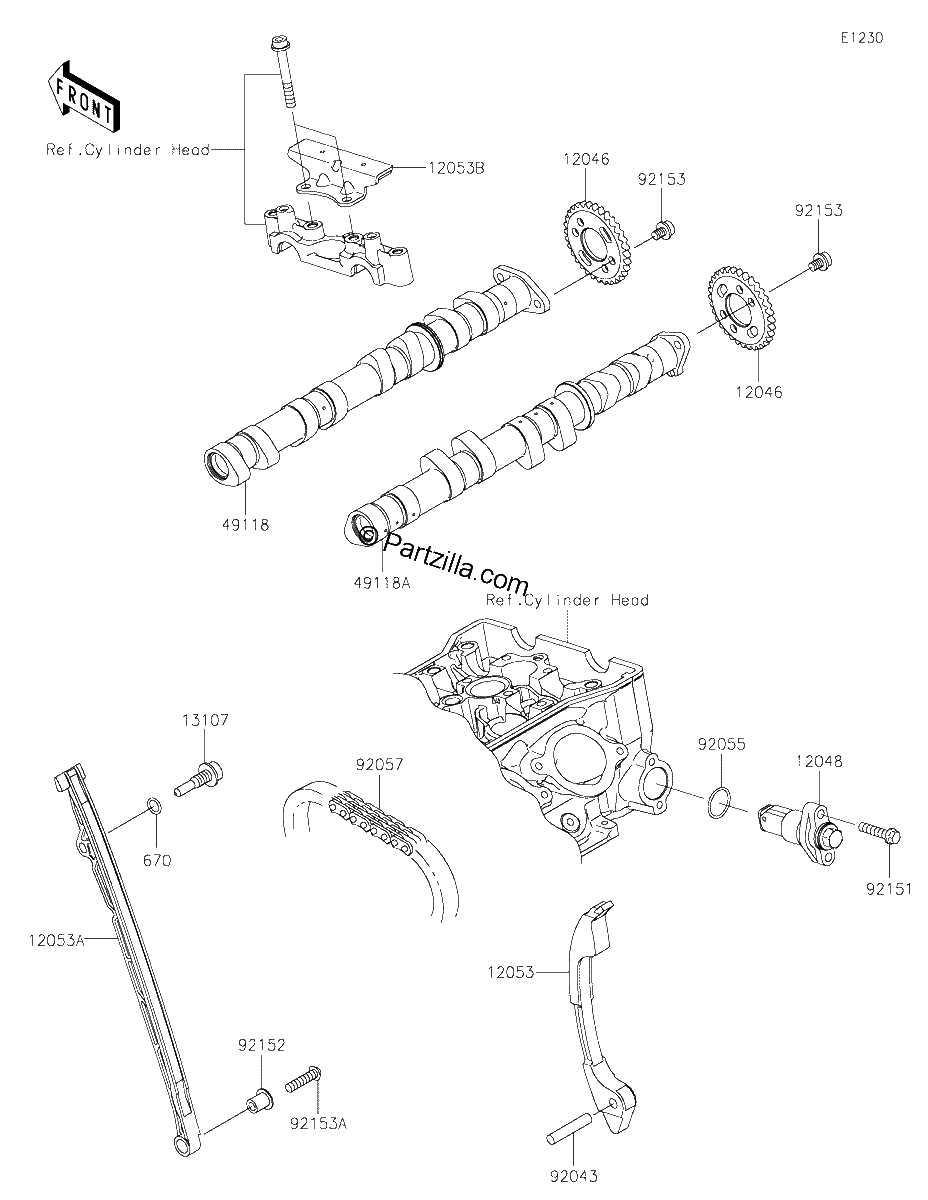 Diagrama de CAMSHAFT S TENSIONER