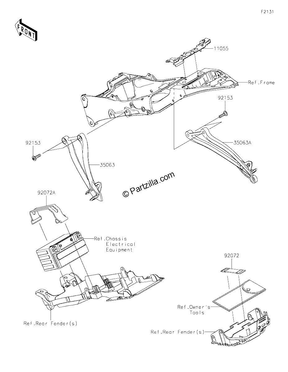 Diagrama de FRAME FITTINGS REAR