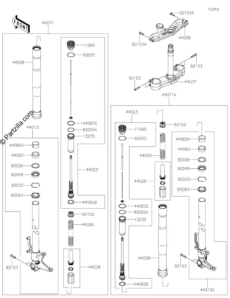Diagrama de FRONT FORK