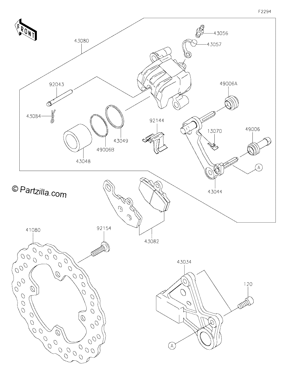 Diagrama de REAR BRAKE