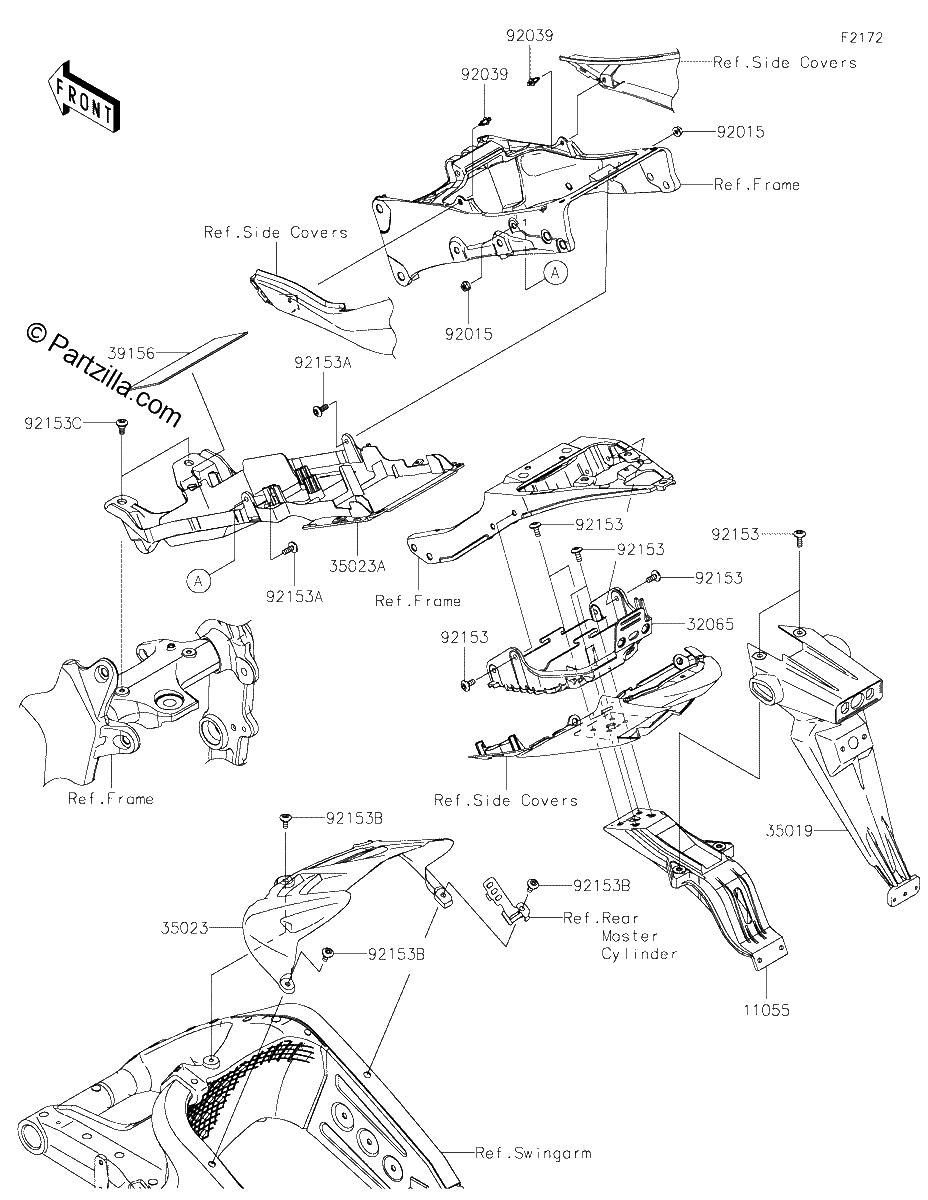 Diagrama de REAR FENDER S