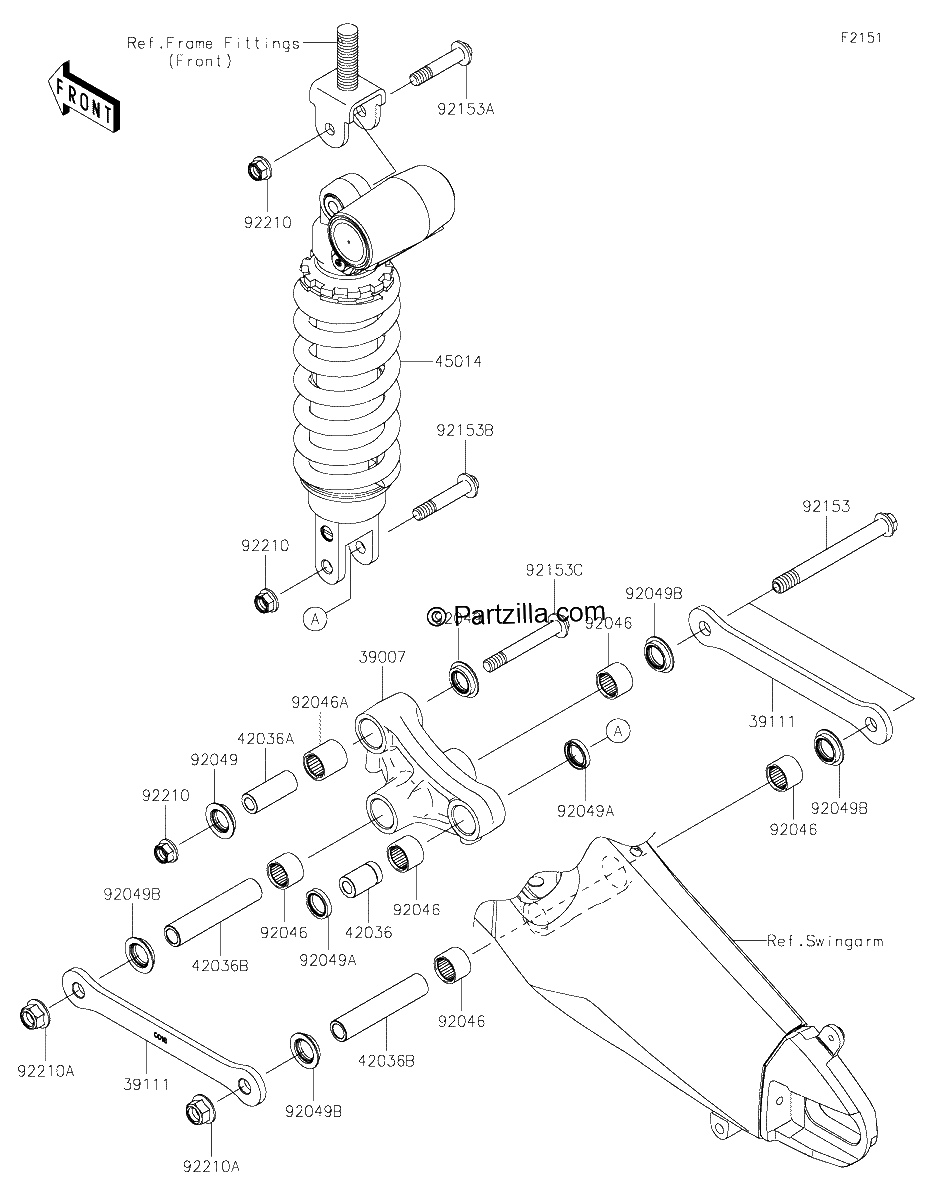 Diagrama de SUSPENSION SHOCK ABSORBER