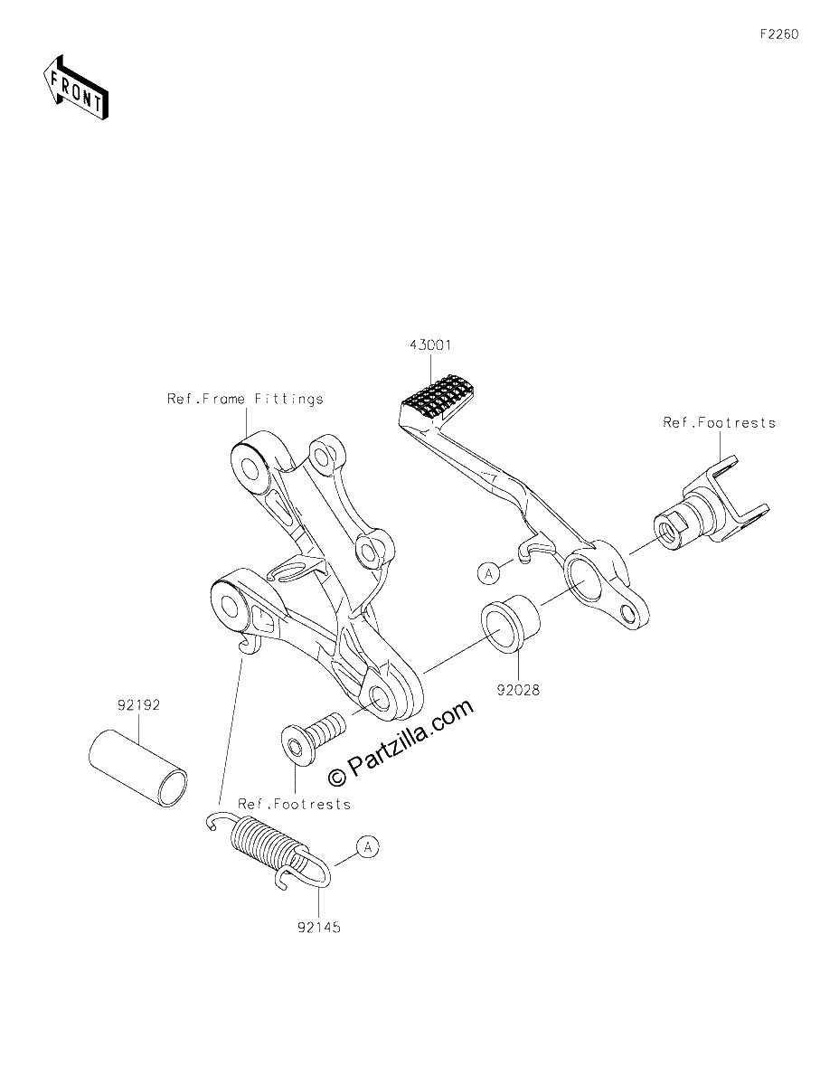 Diagrama de BRAKE PEDAL TORQUE LINK