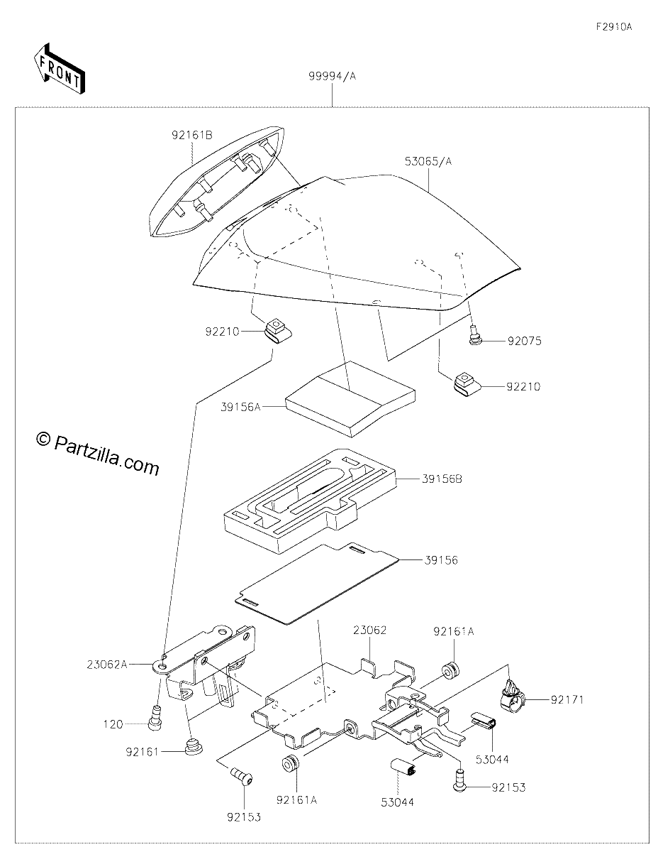 Diagrama de ACCESSORY PILLION SEAT COVER