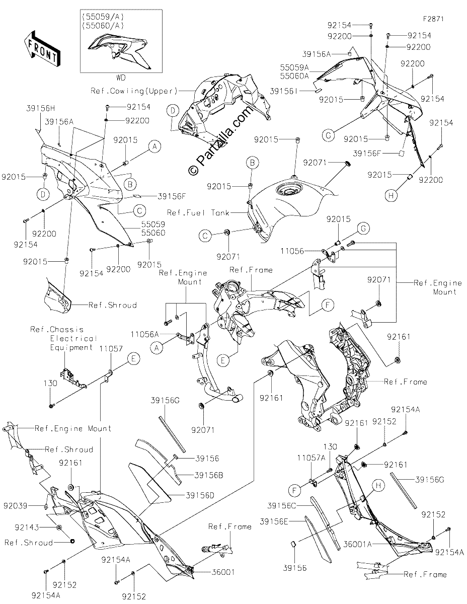 Diagrama de COWLING CENTER