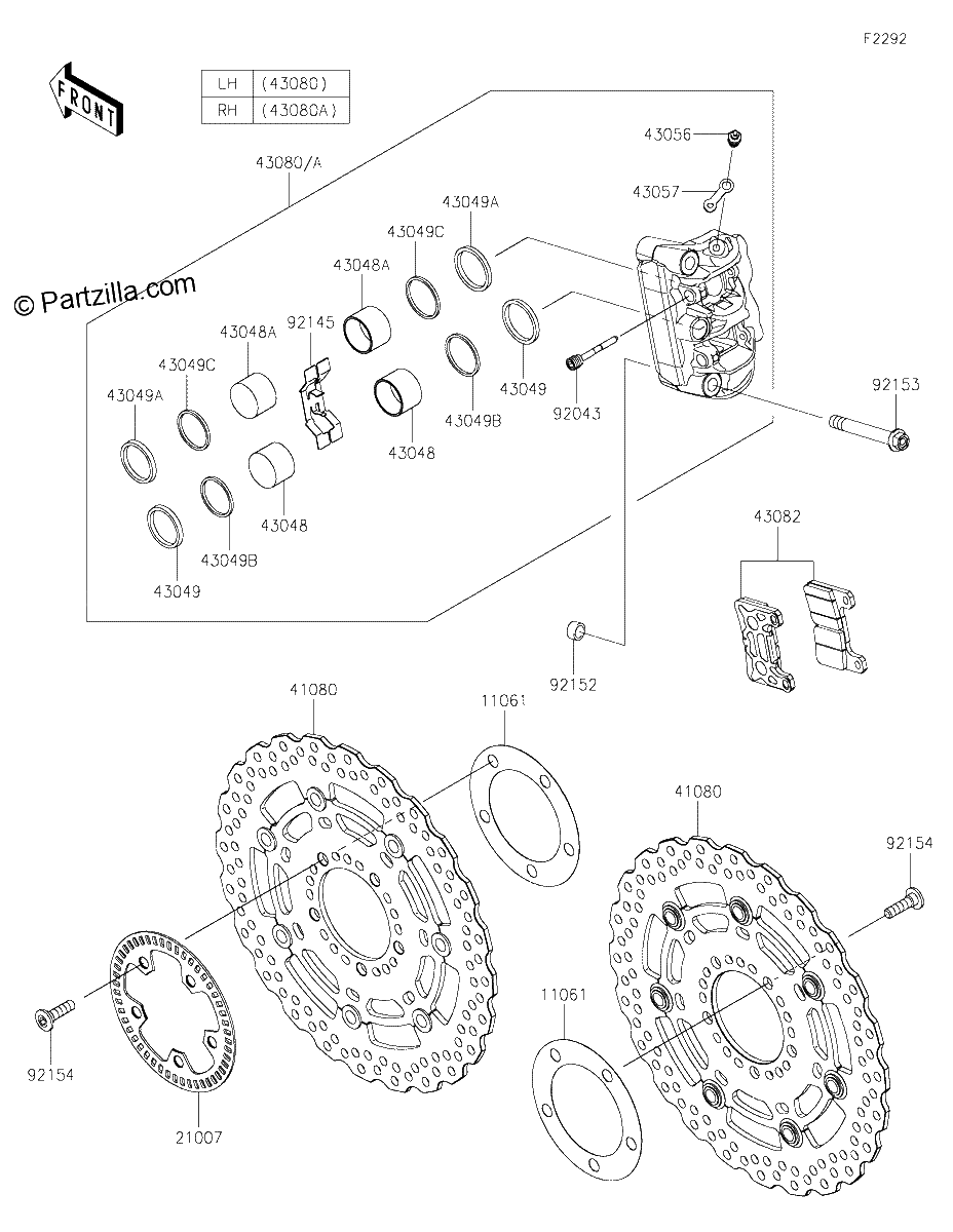 Diagrama de FRONT BRAKE