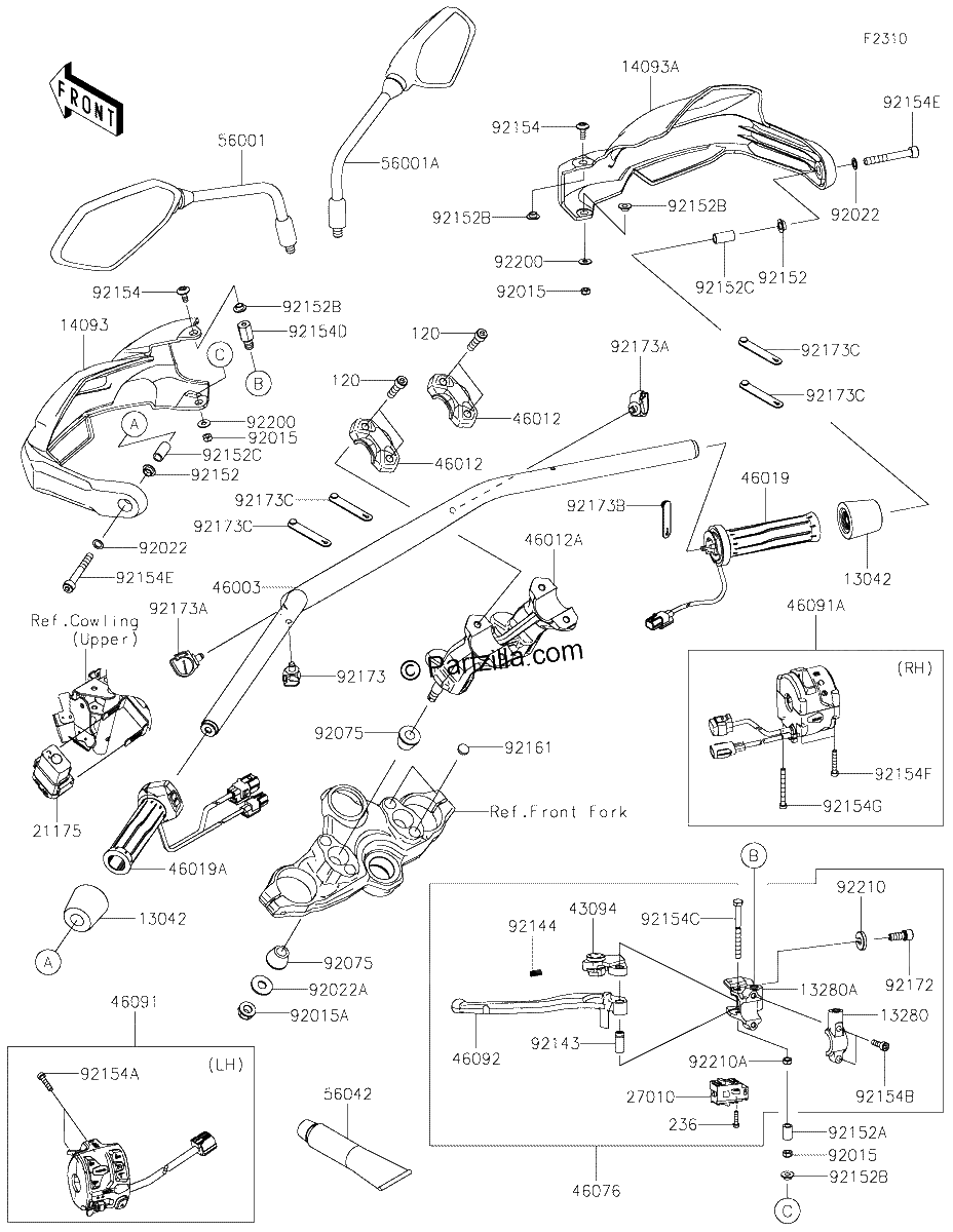Diagrama de HANDLEBAR