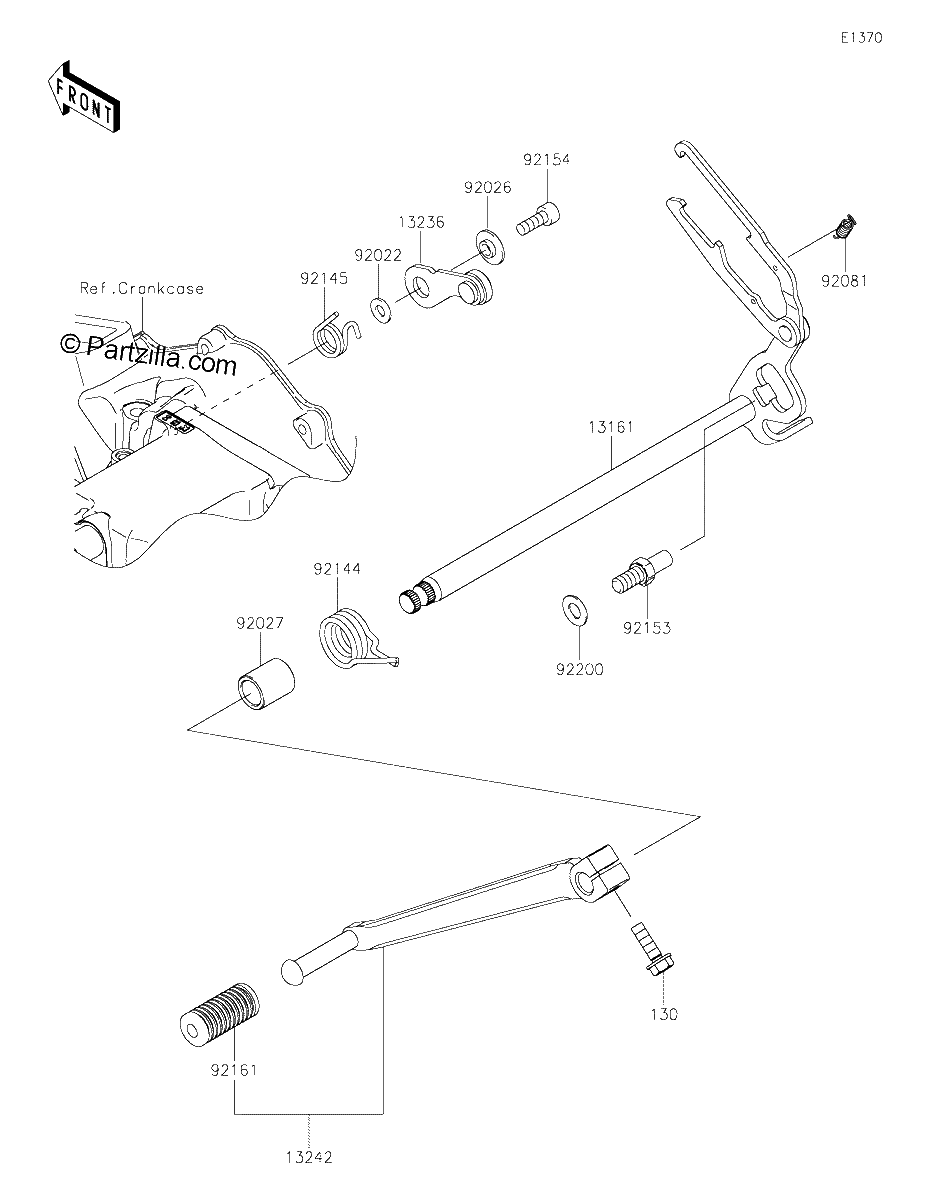 Diagrama de GEAR CHANGE MECHANISM