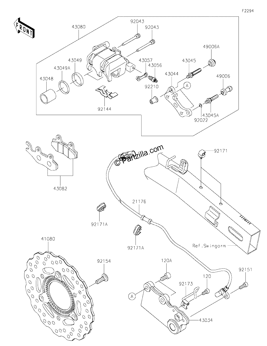 Diagrama de REAR BRAKE