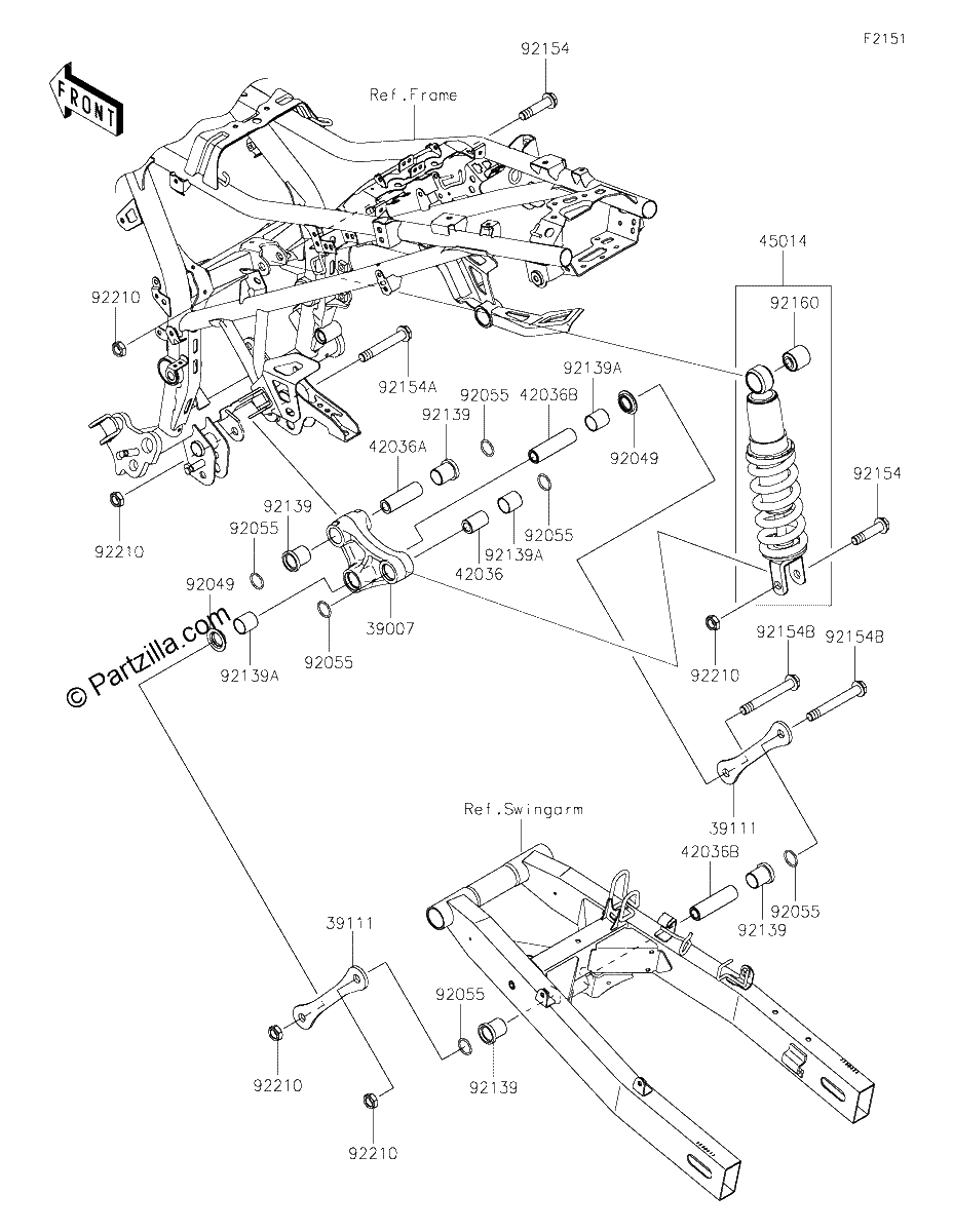 Diagrama de SUSPENSION SHOCK ABSORBER