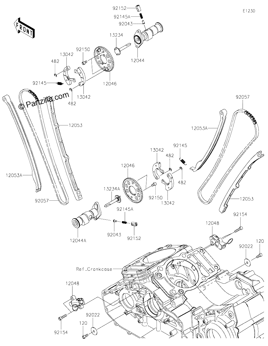 Diagrama de CAMSHAFT S TENSIONER