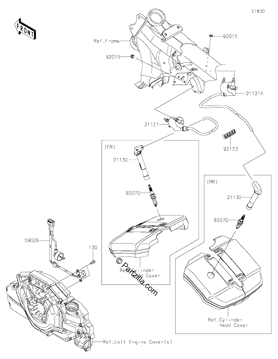 Diagrama de IGNITION SYSTEM