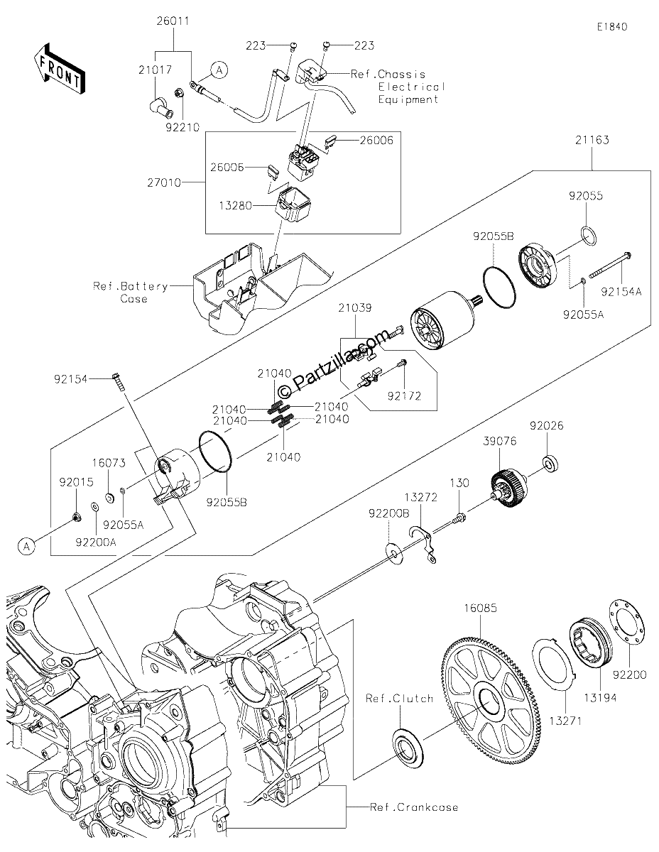 Diagrama de STARTER MOTOR