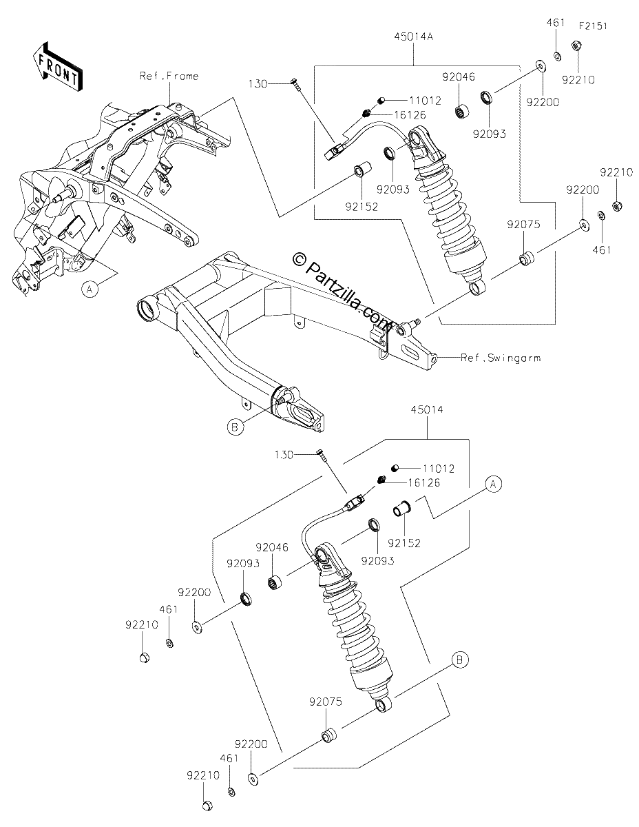 Diagrama de SUSPENSION SHOCK ABSORBER