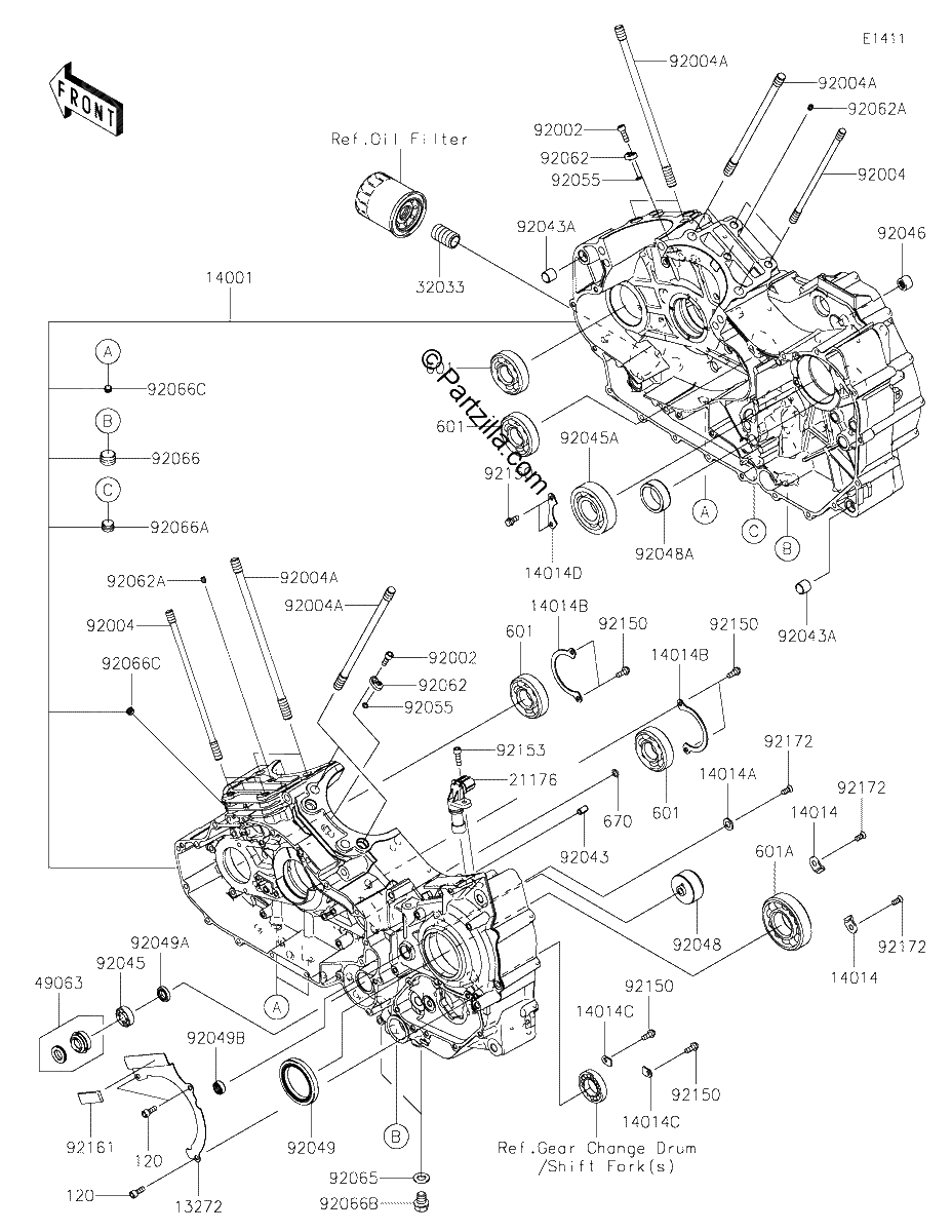 Diagrama de CRANKCASE