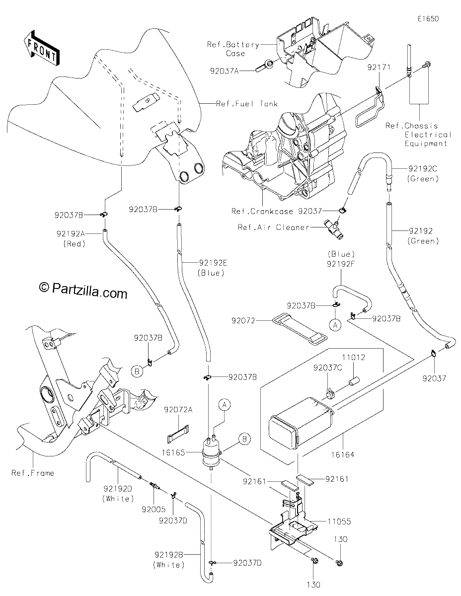 Diagrama de FUEL EVAPORATIVE SYSTEM CA