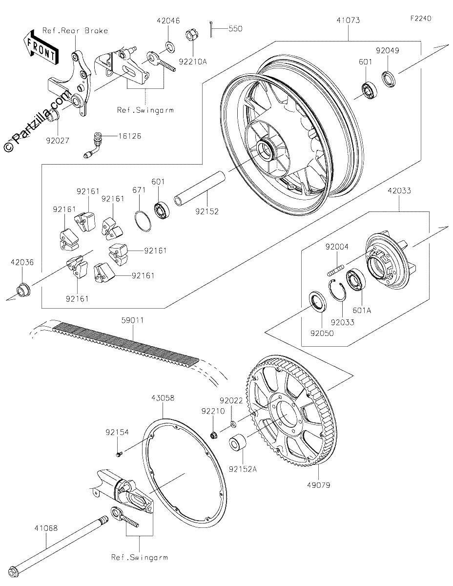 Diagrama de REAR WHEEL CHAIN