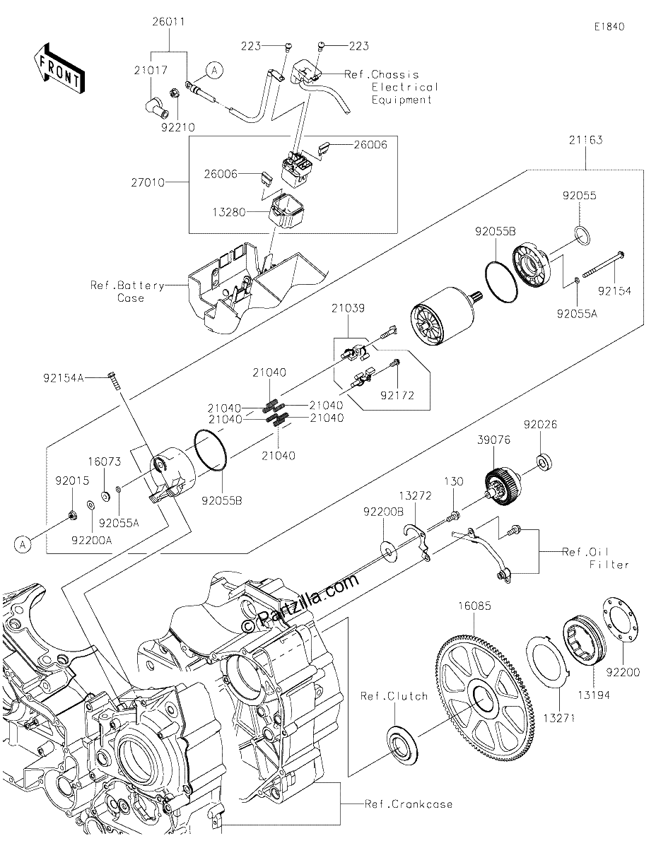 Diagrama de STARTER MOTOR
