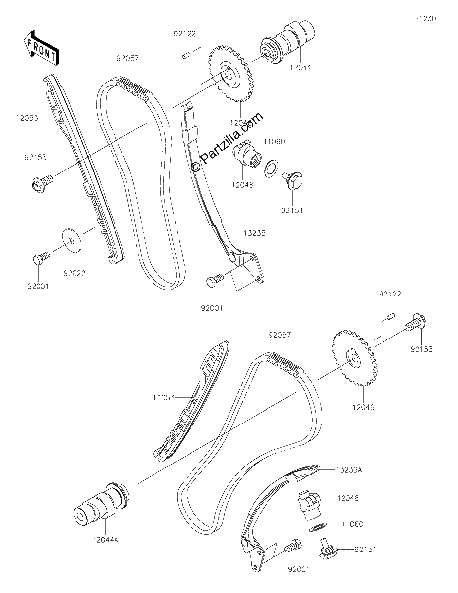 Diagrama de CAMSHAFT S TENSIONER
